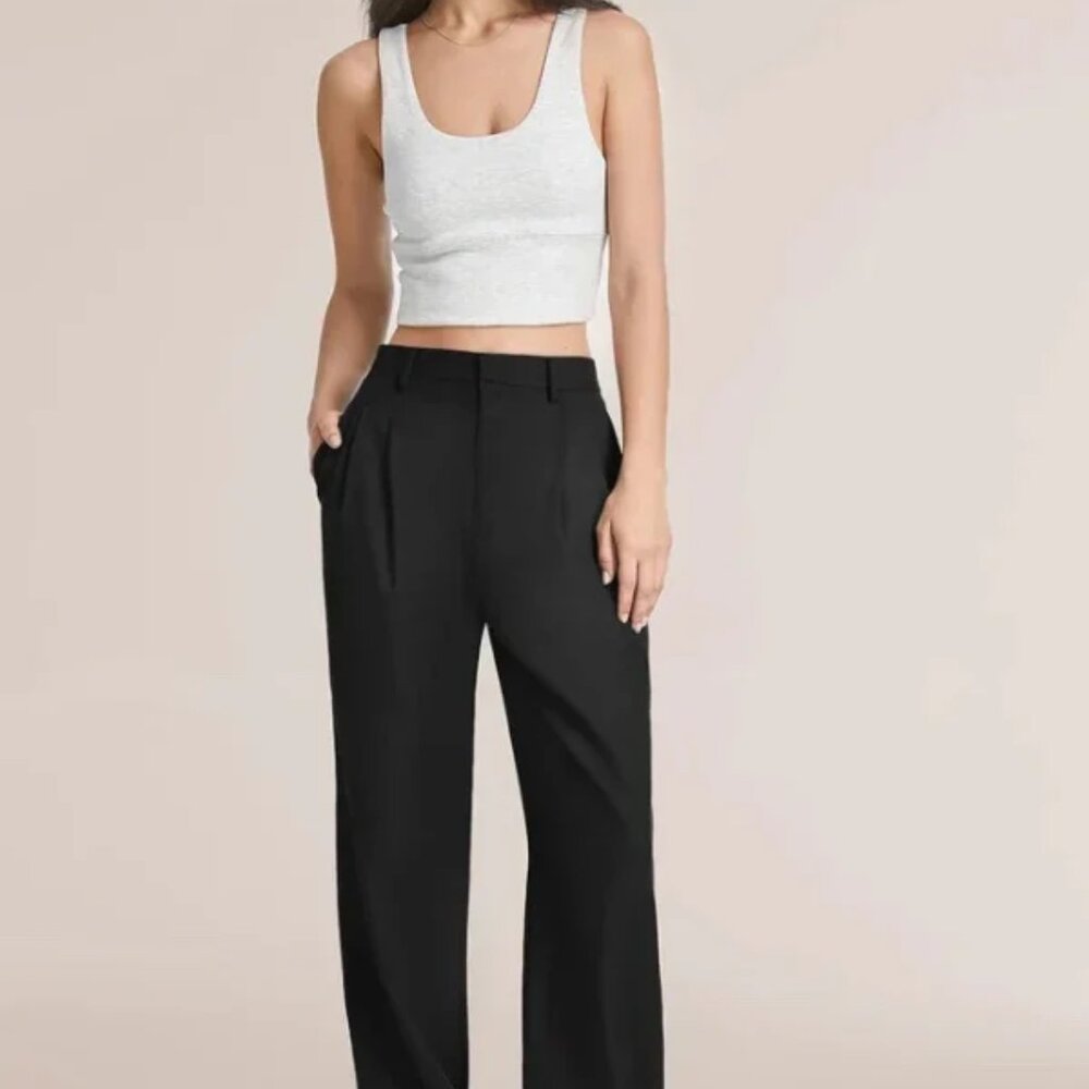 NWT Aerelle Black Wide Leg Tailored Pants